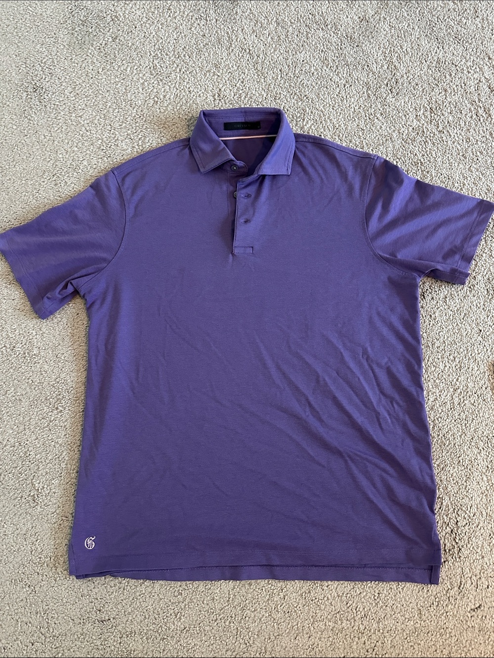 Greyson Men's Purple Polo Shirt - Short Sleeve
